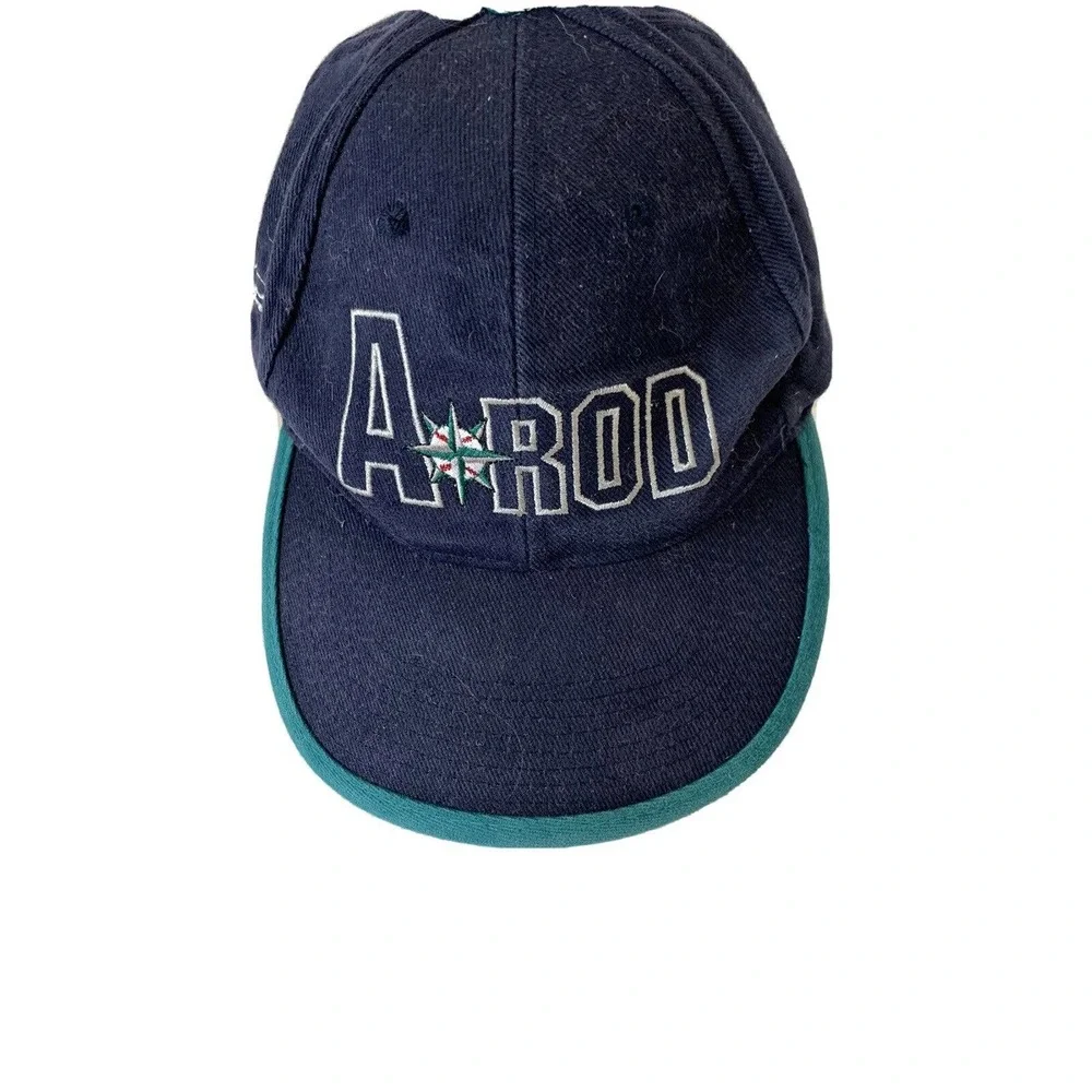 Seattle Mariners A-Rod #3 SignaturePromo Cap Virginia Mason Dk‎ Blue and Teal